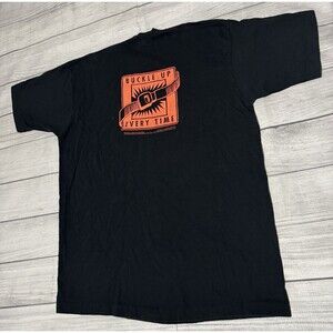 Vintage 90s Buckle Up T Shirt Ohio Department Of Public Safety Size XL Voinovich